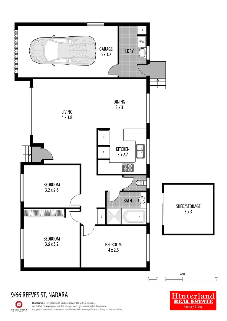 Floorplan of Homely villa listing, 9/66 Reeves Street, Narara NSW 2250