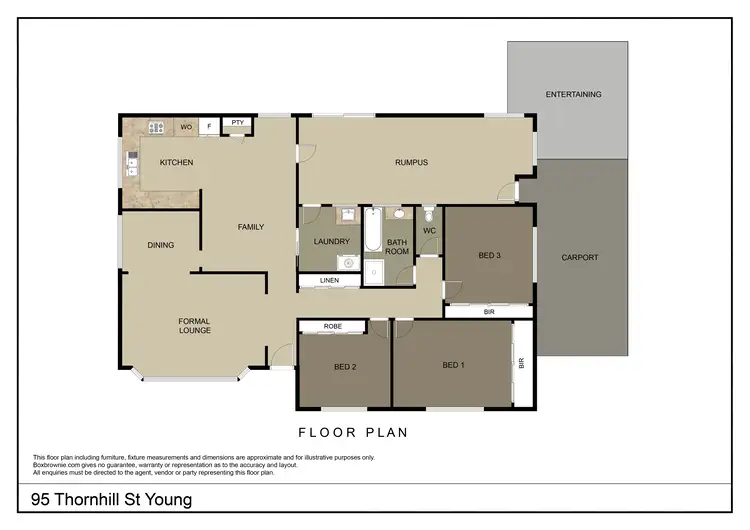 Floorplan of Homely house listing, 95 Thornhill Street, Young NSW 2594
