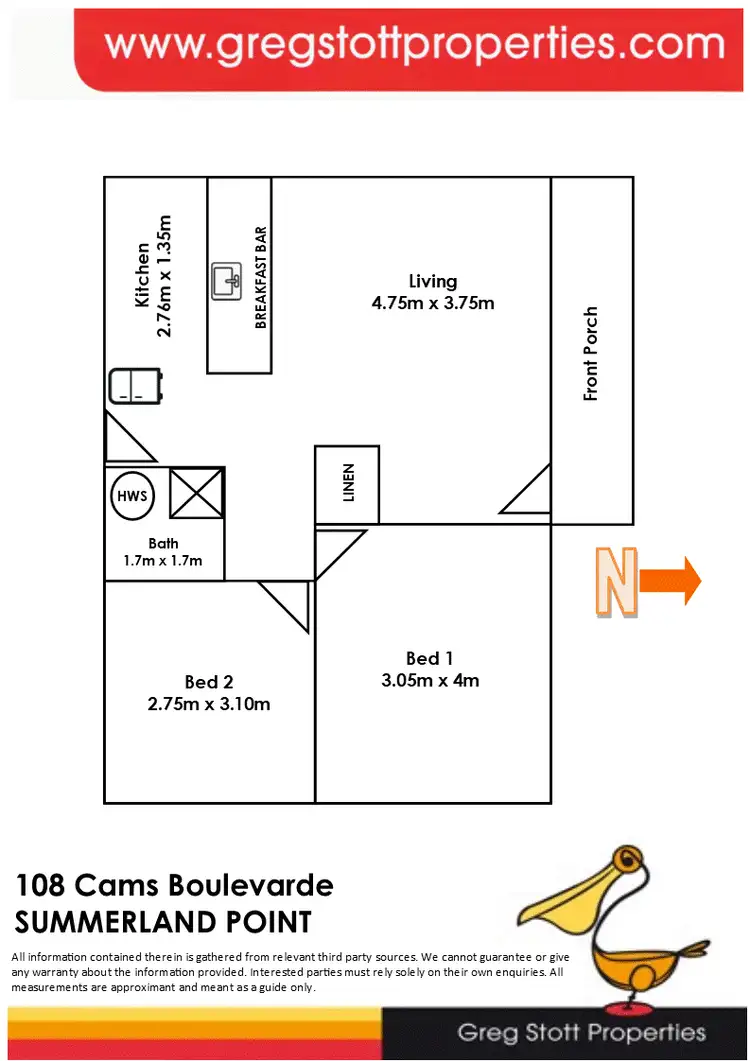 Floorplan of Homely house listing, 108 Cams Boulevarde, Summerland Point NSW 2259