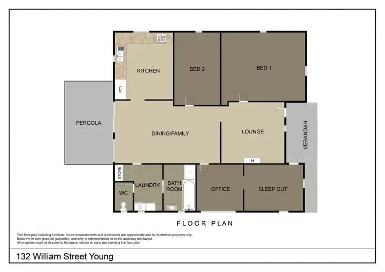 Floorplan of Homely house listing, 132 William Street, Young NSW 2594