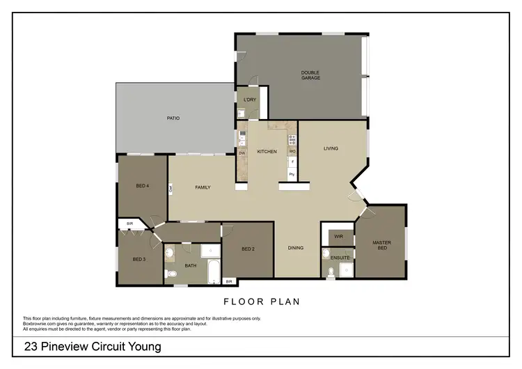Floorplan of Homely house listing, 23 Pineview Circuit, Young NSW 2594