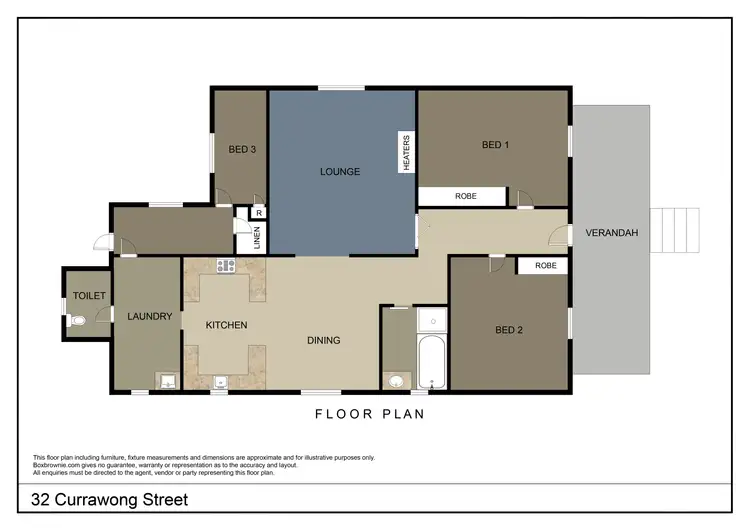 Floorplan of Homely house listing, 32 Currawong Street, Young NSW 2594