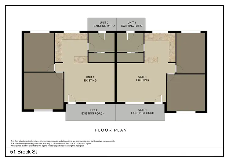 Floorplan of Homely block of units listing, 1-2 51 Brock Street, Young NSW 2594