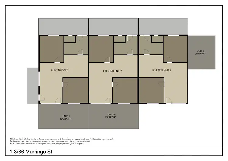 Floorplan of Homely block of units listing, 1-3 36 Murringo Street, Young NSW 2594