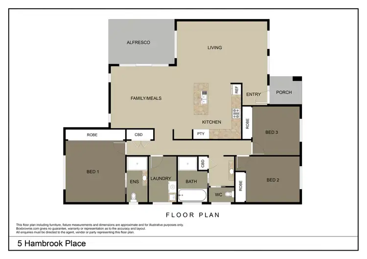 Floorplan of Homely house listing, 5 Hambrook Place, Young NSW 2594