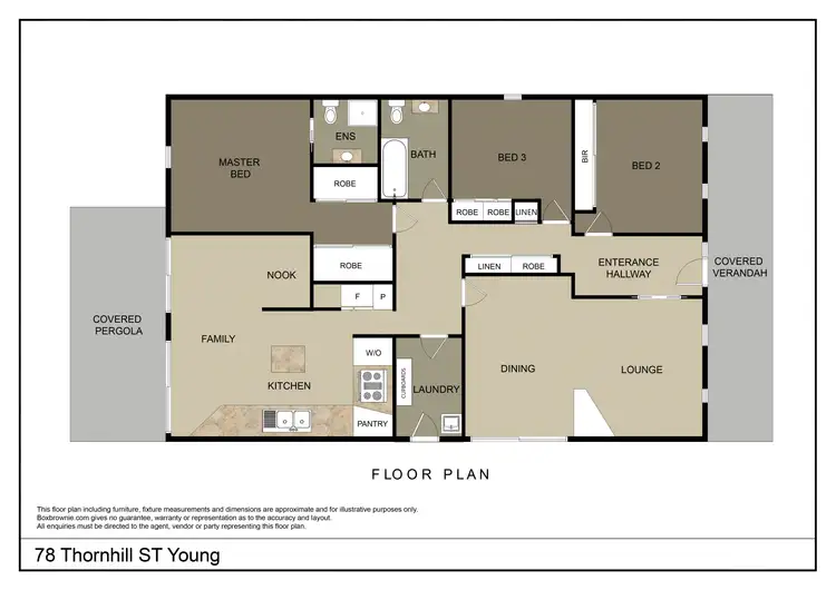 Floorplan of Homely house listing, 78 Thornhill Street, Young NSW 2594