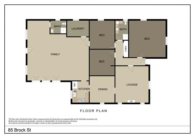 Floorplan of Homely house listing, 85 Brock Street, Young NSW 2594