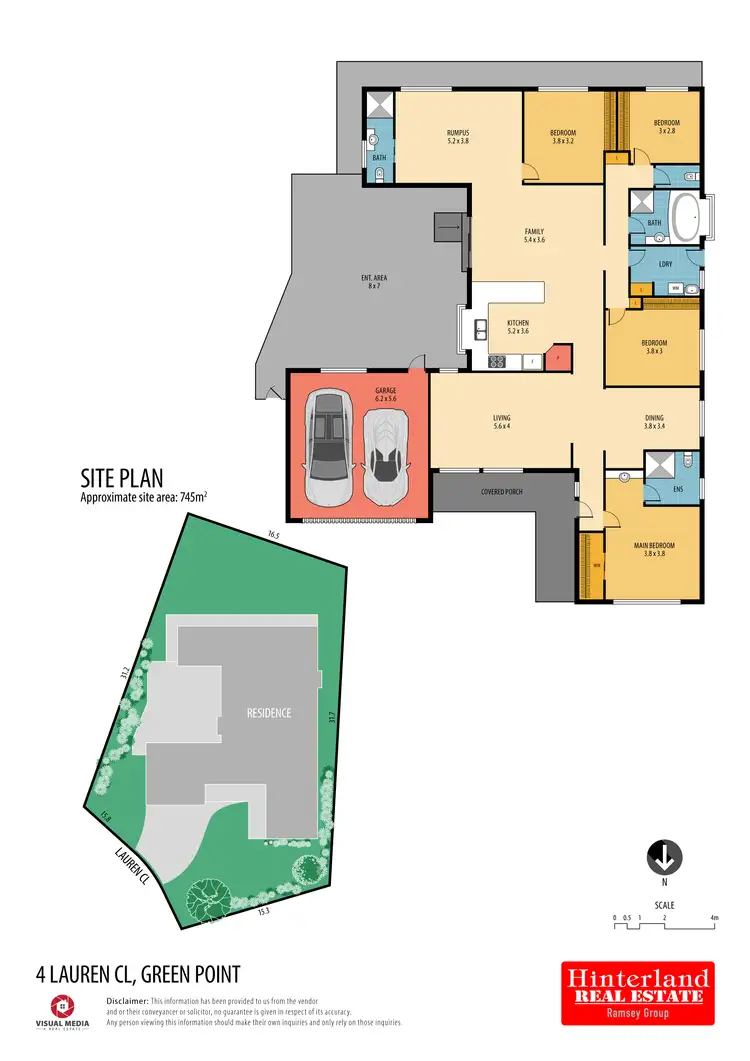 Floorplan of Homely house listing, 4 Lauren Close, Green Point NSW 2251