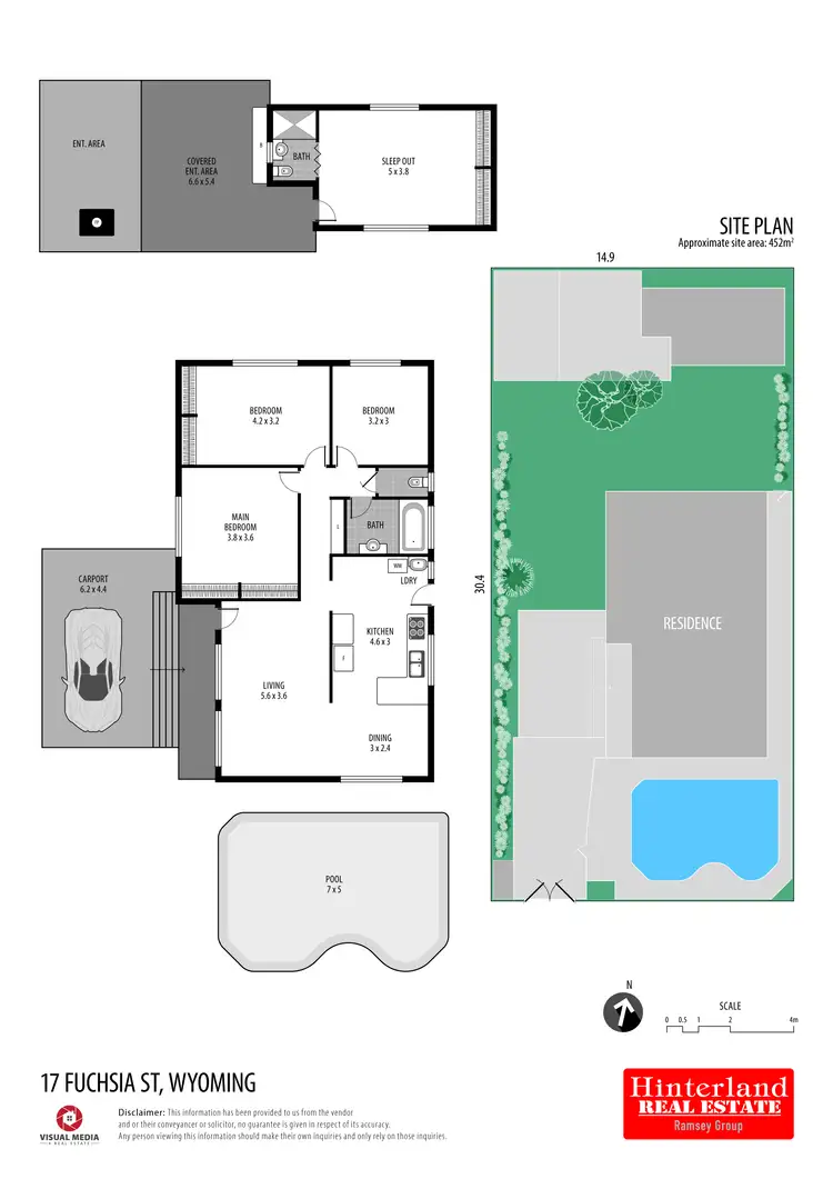 Floorplan of Homely house listing, 17 Fuchsia St, Wyoming NSW 2250