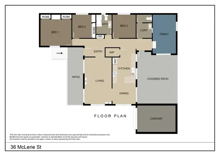 Floorplan of Homely house listing, 36 McLerie Street, Young NSW 2594