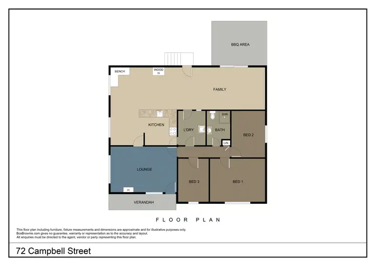 Floorplan of Homely house listing, 72 Campbell Street, Young NSW 2594