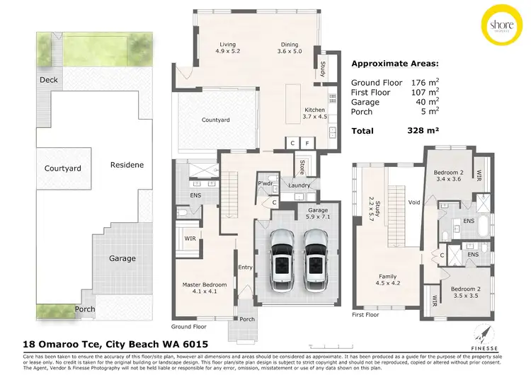 Floorplan of Homely house listing, 18 Omaroo Terrace, City Beach WA 6015