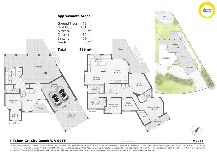 Floorplan of Homely house listing, 6 Takari Crescent, City Beach WA 6015
