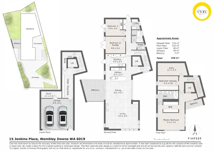 Floorplan of Homely house listing, 15 Jenkins Place, Wembley Downs WA 6019