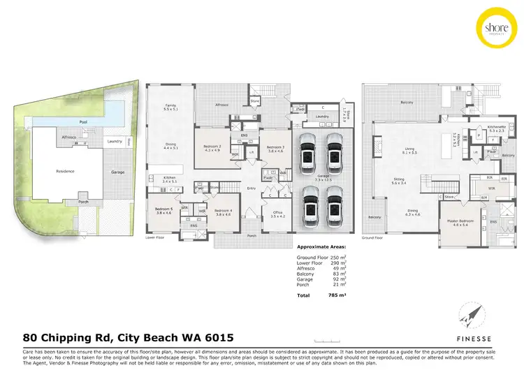 Floorplan of Homely house listing, 80 Chipping Road, City Beach WA 6015