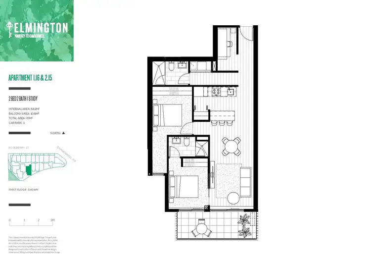Floorplan of Homely apartment listing, 116/96 Camberwell Road, Hawthorn East VIC 3123