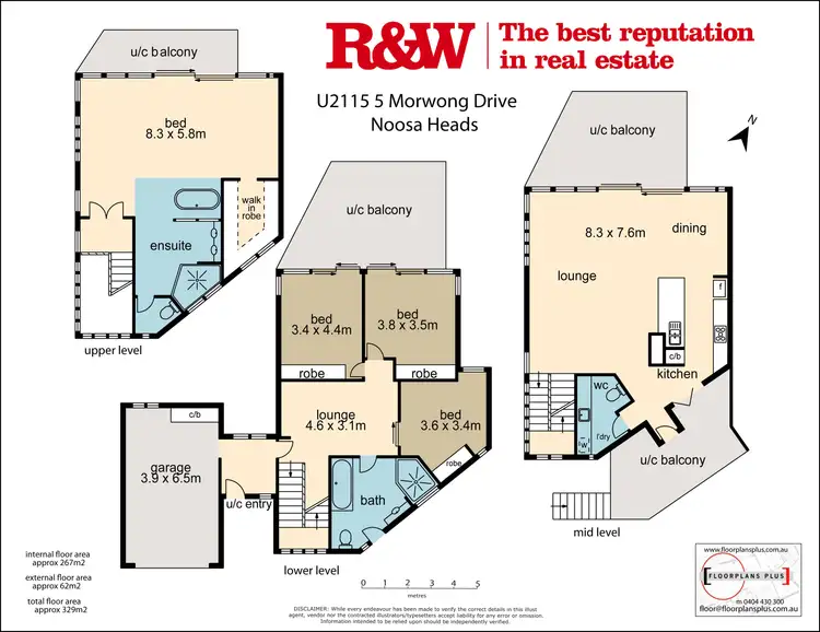 Floorplan of Homely apartment listing, 2115/5'Peppers Resort' Morwong Drive, Noosa Heads QLD 4567