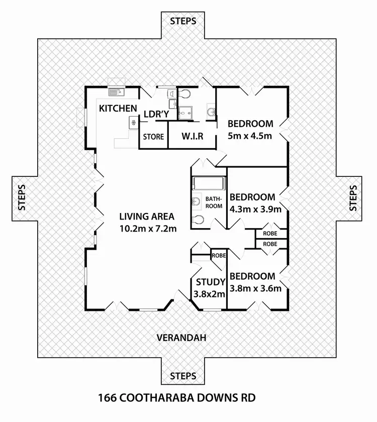 Floorplan of Homely house listing, 166 Cootharaba Downs Road, Cootharaba QLD 4565
