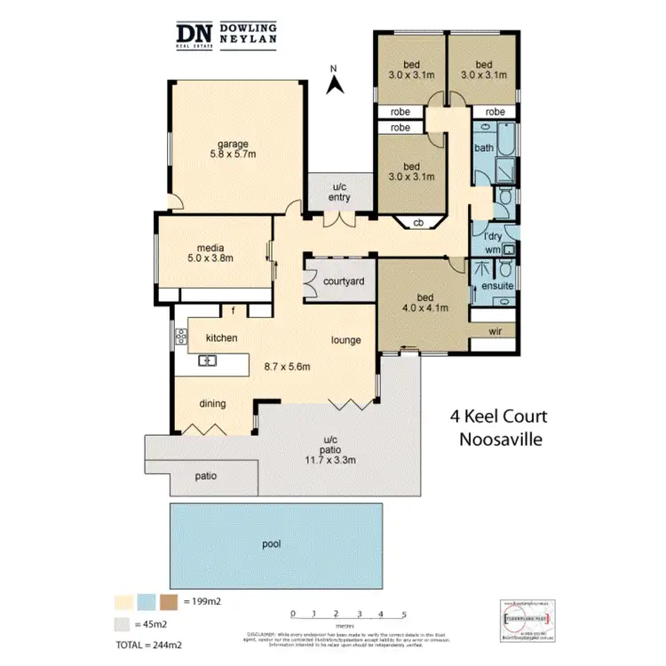 Floorplan of Homely house listing, 4 Keel Court, Noosaville QLD 4566