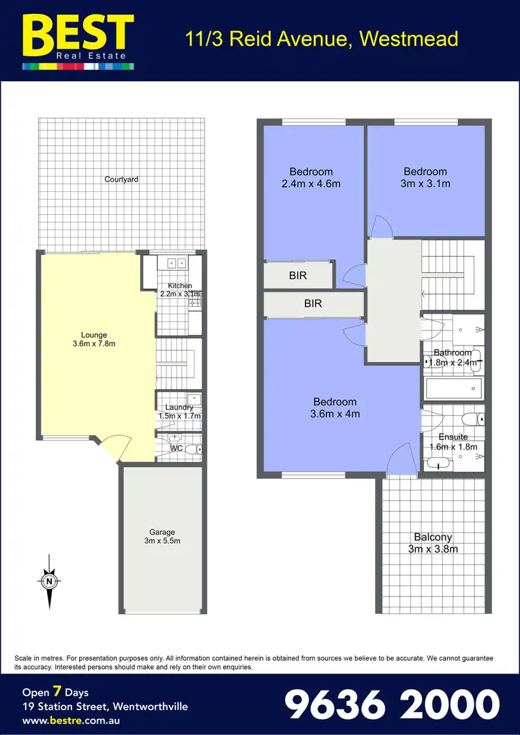 Floorplan of Homely townhouse listing, 11/3 Reid Avenue, Westmead NSW 2145