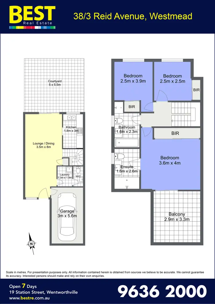 Floorplan of Homely townhouse listing, 38/3 Reid Avenue, Westmead NSW 2145