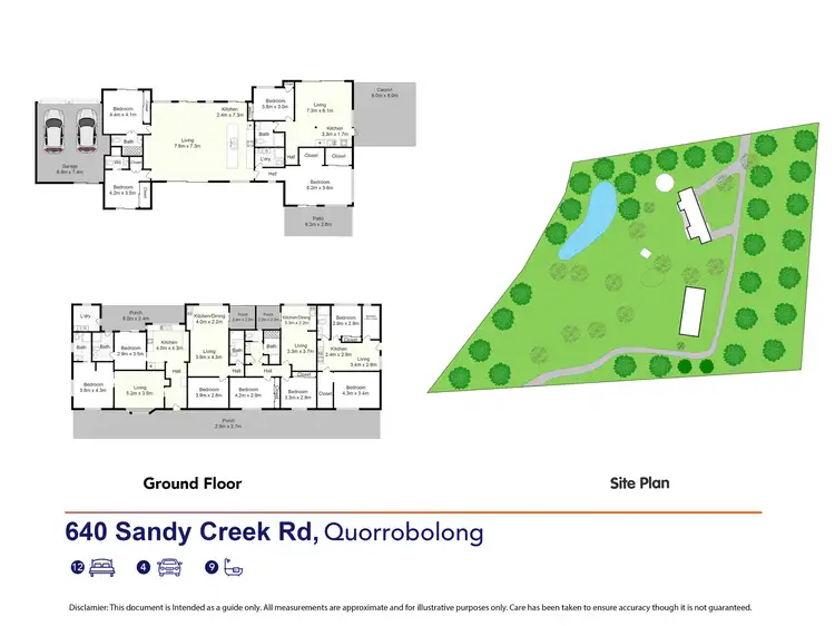 Floorplan of Homely rural property listing, 640 Sandy Creek Road, Quorrobolong NSW 2325