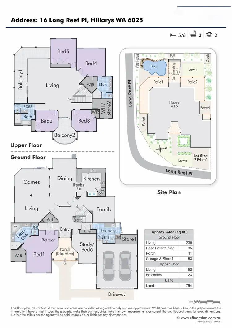 Floorplan of Homely house listing, 16 Long Reef Place, Hillarys WA 6025