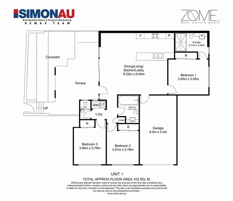 Floorplan of Homely apartment listing, 1 & 2/62 – 64 Fairfield Road, Fairfield QLD 4103
