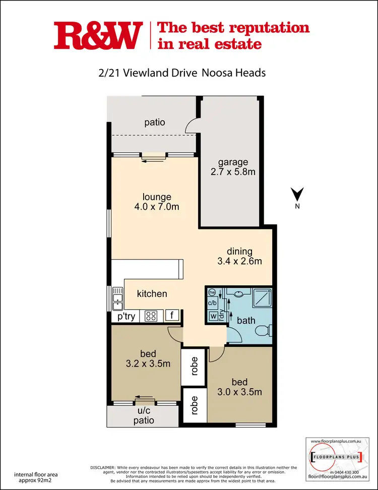 Floorplan of Homely apartment listing, 2/21 Viewland Drive, Noosa Heads QLD 4567