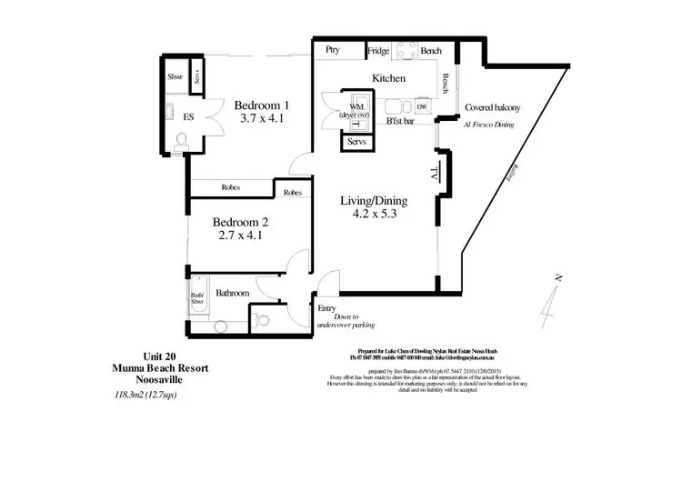 Floorplan of Homely unit listing, 20/291 Gympie Terrace, Noosaville QLD 4566