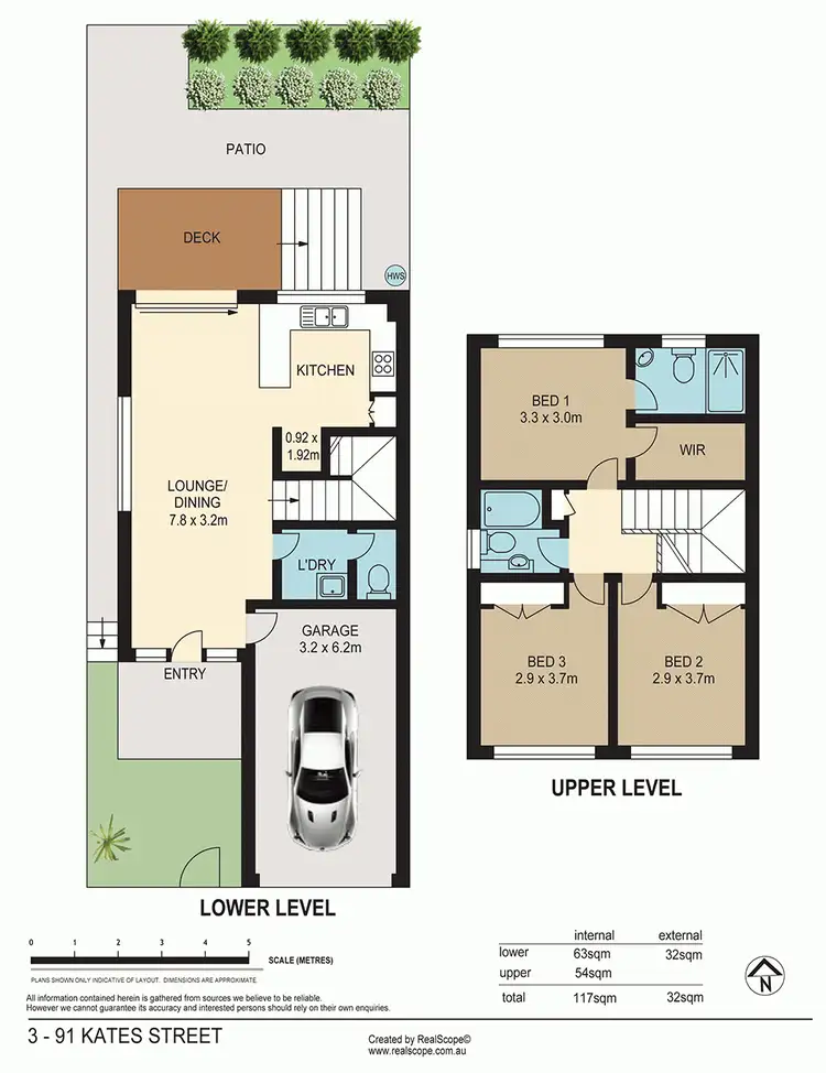 Floorplan of Homely townhouse listing, 3/91 Kates Street, Morningside QLD 4170
