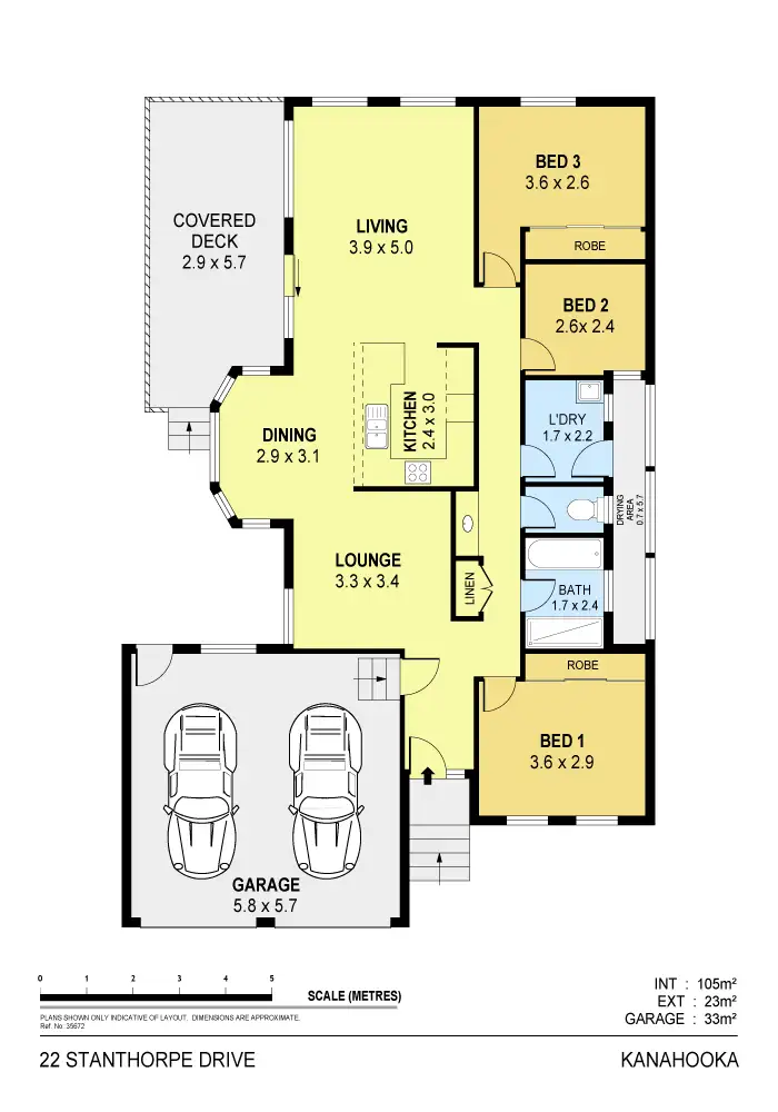 Floorplan of Homely house listing, 22 Stanthorpe Drive, Kanahooka NSW 2530