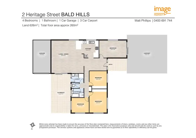 Floorplan of Homely house listing, 2 Heritage Street, Bald Hills QLD 4036