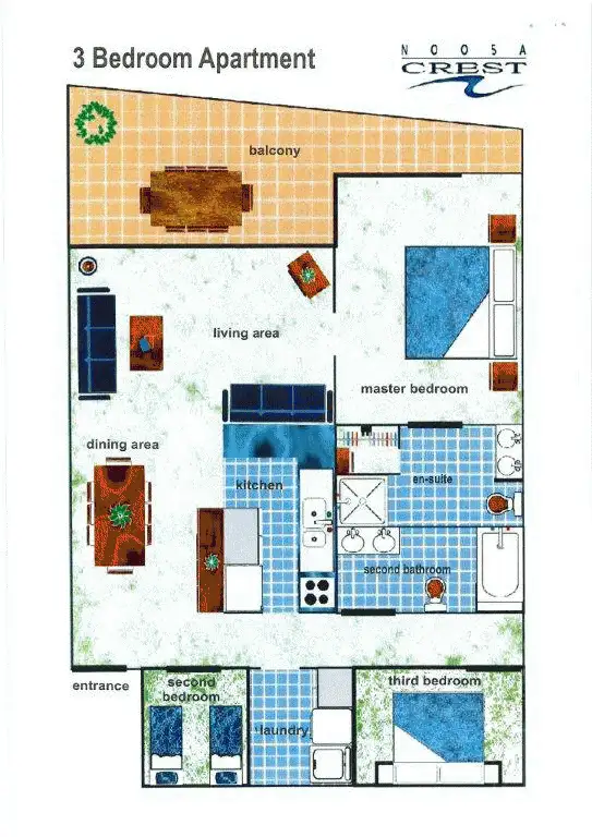 Floorplan of Homely apartment listing, 5/'Noosa Crest' 2 Noosa Drive, Noosa Heads QLD 4567