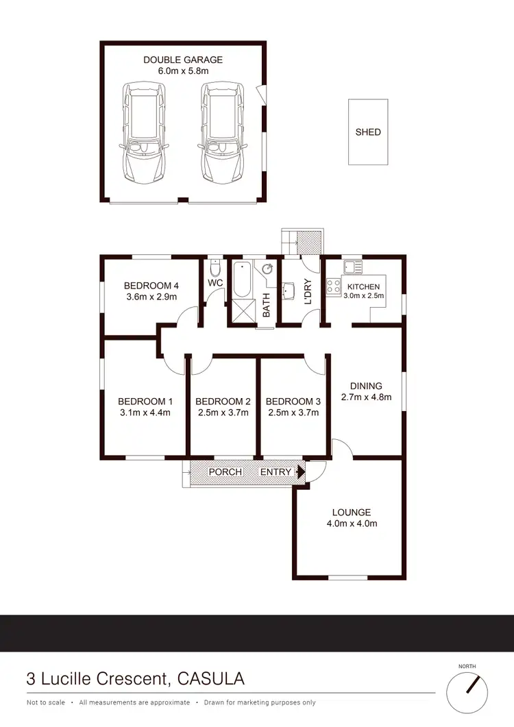 Floorplan of Homely house listing, 3 Lucille Crescent, Casula NSW 2170