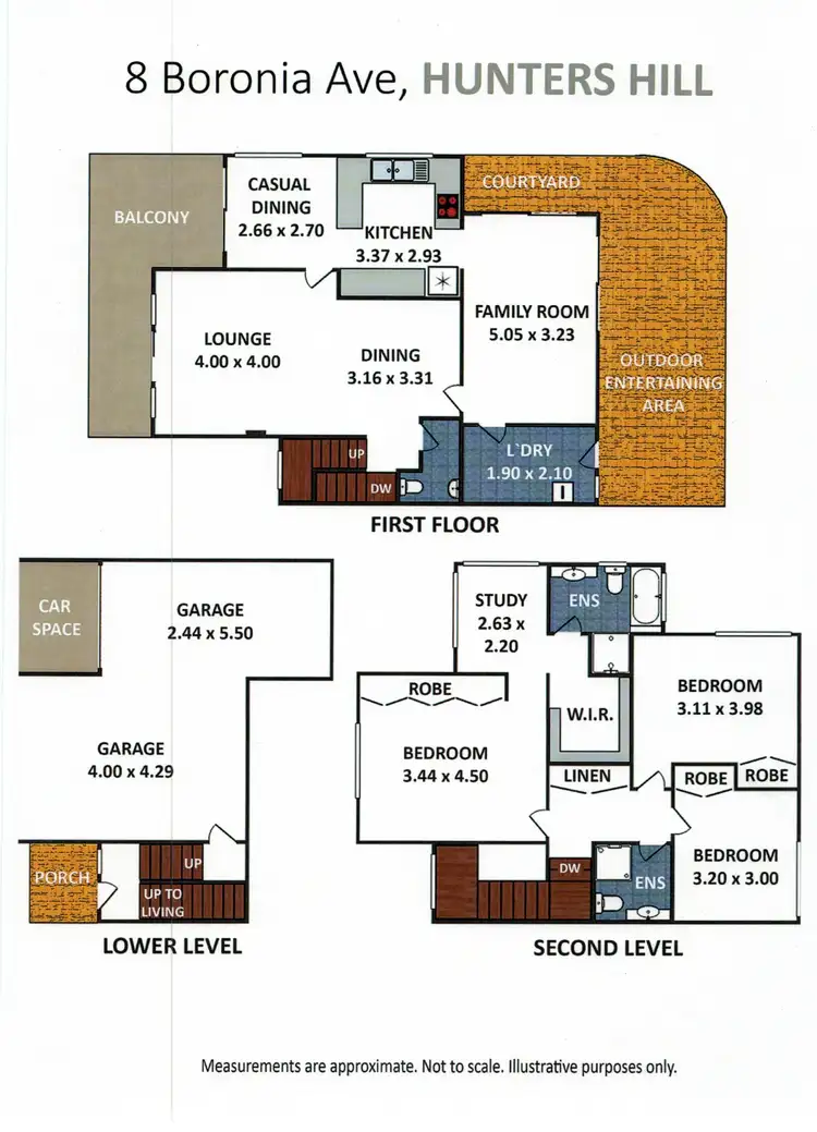 Floorplan of Homely townhouse listing, 8 Boronia Avenue, Hunters Hill NSW 2110