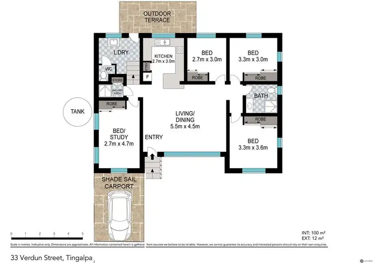 Floorplan of Homely house listing, 33 Verdun Street, Tingalpa QLD 4173