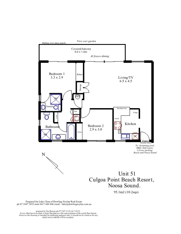 Floorplan of Homely unit listing, 51/5 Quamby Place, Noosa Heads QLD 4567