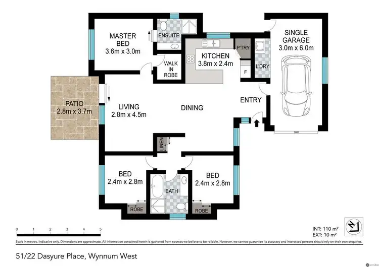 Floorplan of Homely villa listing, 51/22 Dasyure Place, Wynnum West QLD 4178
