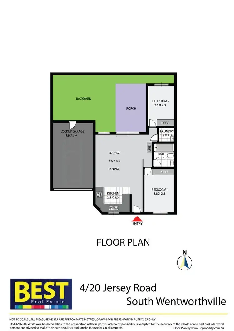 Floorplan of Homely villa listing, 4/20 Jersey Road, South Wentworthville NSW 2145