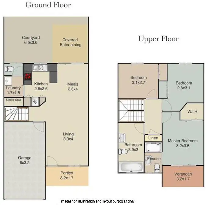 Floorplan of Homely townhouse listing, 24/12 Timms Road, Everton Hills QLD 4053
