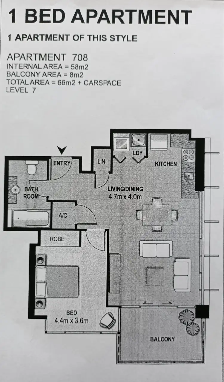 Floorplan of Homely apartment listing, 908/1 Como Crescent, Southport QLD 4215