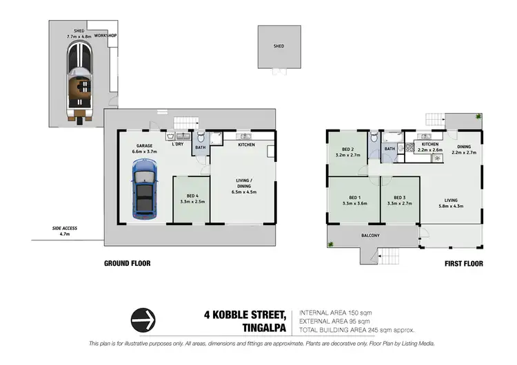 Floorplan of Homely house listing, 4 Kobble Street, Tingalpa QLD 4173