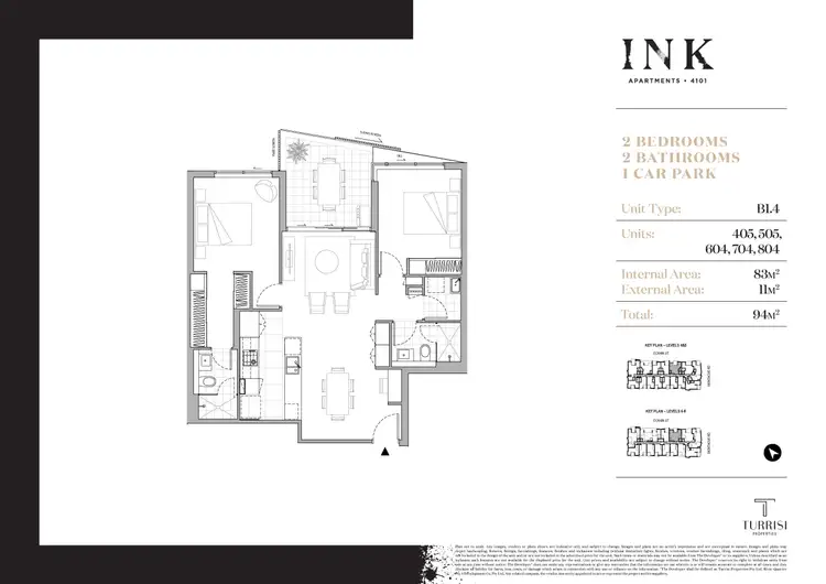Floorplan of Homely unit listing, 405/8 Donkin Street, West End QLD 4101