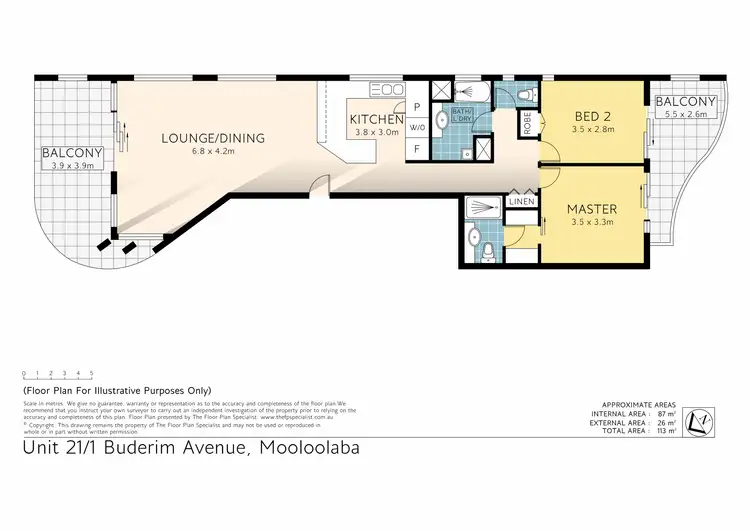 Floorplan of Homely unit listing, 21/1 Buderim Avenue, Mooloolaba QLD 4557