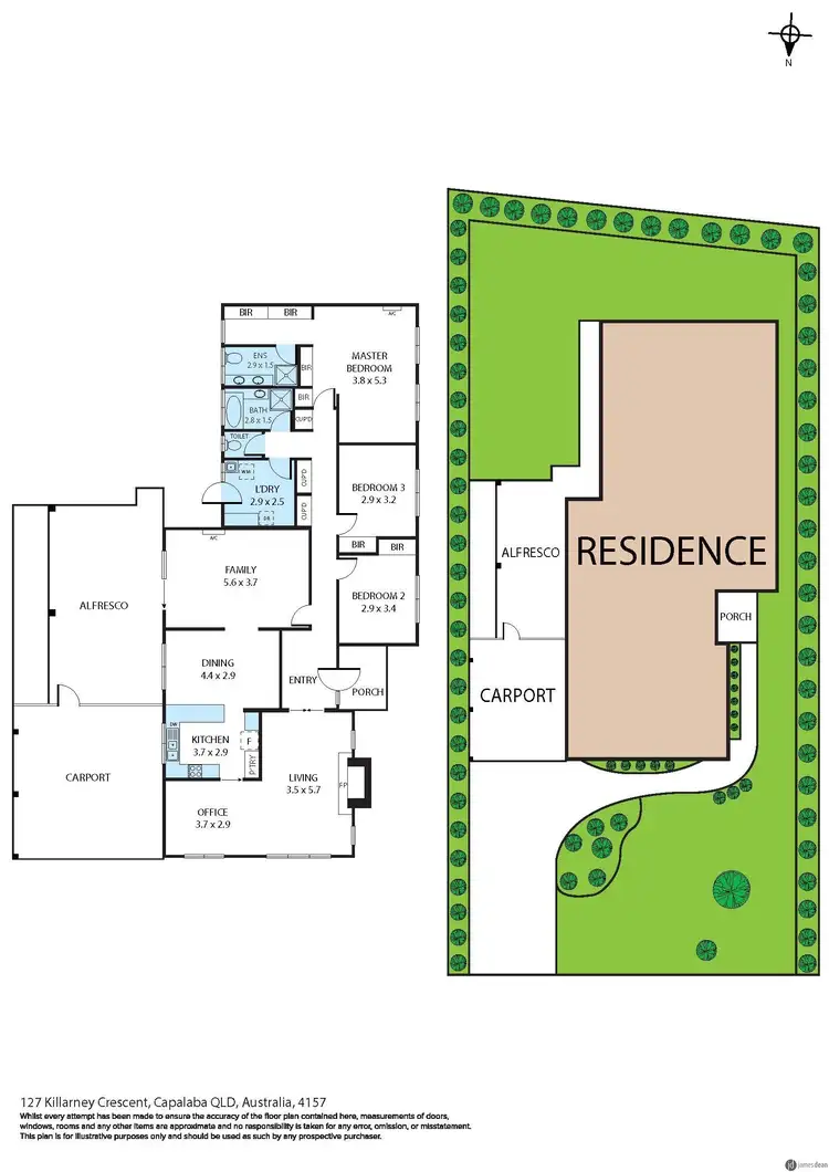 Floorplan of Homely house listing, 127 Killarney Cr, Capalaba QLD 4157