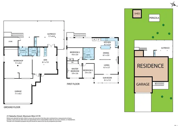 Floorplan of Homely house listing, 21 Natasha Street, Wynnum West QLD 4178