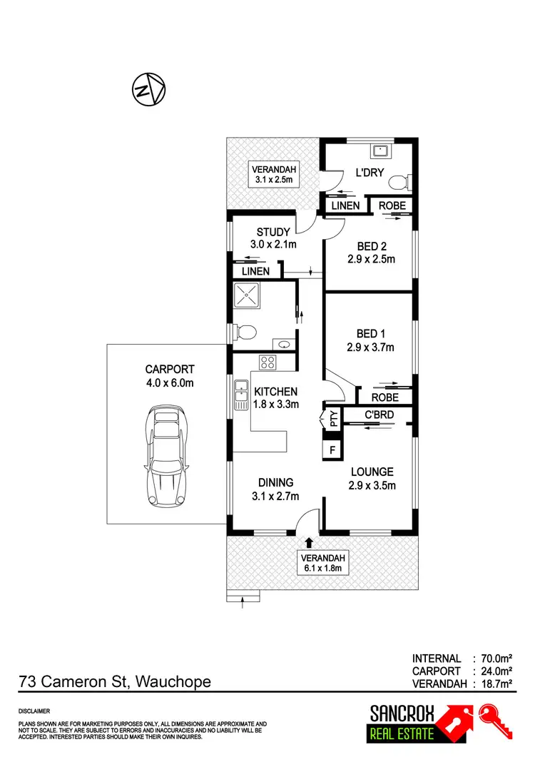 Floorplan of Homely house listing, 73 Cameron Street, Wauchope NSW 2446
