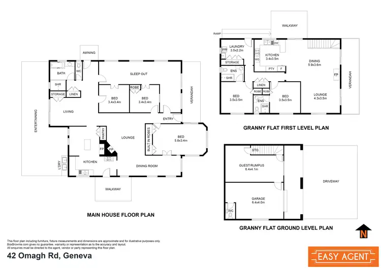 Floorplan of Homely house listing, 42 Omagh Road, Kyogle NSW 2474