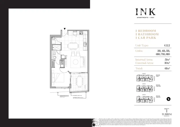Floorplan of Homely unit listing, U 610/8 Donkin, West End QLD 4101